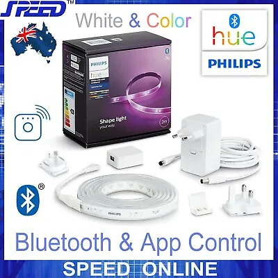PHILIPS Hue White And Color Lightstrip Plus V4 Base Kit - 2M - Bluetooth & WIfi • $149