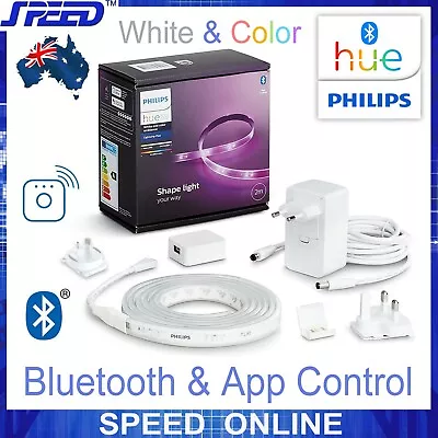$144.50 • Buy PHILIPS Hue White And Color Lightstrip Plus V4 Base Kit - 2M - Bluetooth & WIfi