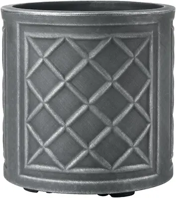 Stewart 5107031 32 Cm Round Lead Effect Planter - Pewter • £24.88