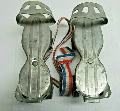Vintage - Metal ROLLER SKATES - Adjustable With Straps By SEARS (192) • $22.49