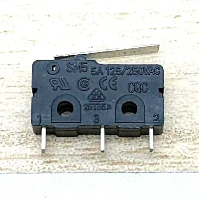 DICGU SM5 Micro Limit Switch With Press Rod Lever 3 Pins 5A 125/250VAC • $7.59