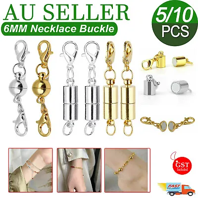 5-10X Magnetic Lobster Clasp Hook Connector Buckle Necklace Bracelet Jewelry DIY • $5.25