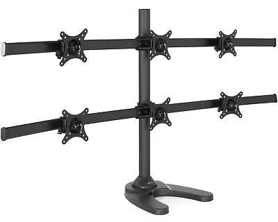 VIVO Hex LCD Monitor Desk Mount Stand Heavy Duty Adjustable 6 Screens Up To 27  • $129.99
