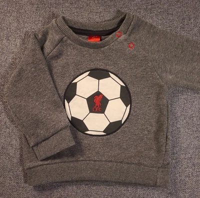 £5 • Buy LFC Official Unisex Baby Grey Sweater 6-9 Months Liverpool Football Club (652)