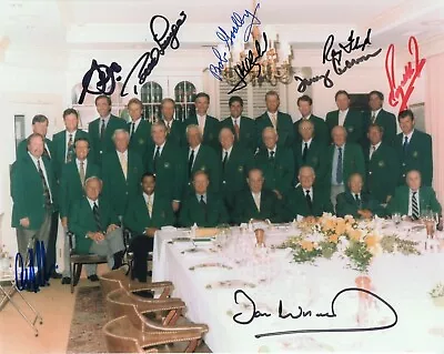 £370.83 • Buy MASTERS GREEN JACKET DINNER SIGNED 8x10 PHOTO+PSA     9 SIGS    SEVE BALLESTEROS
