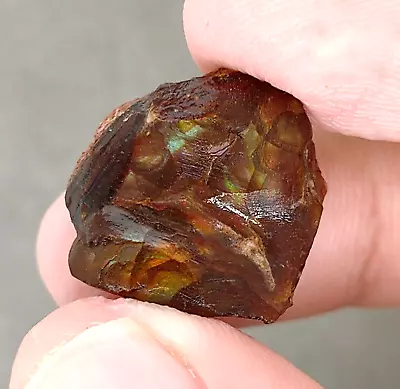 24.12CT Beautiful Iridescent Mexican Fire Agate Rough Specimen • $18