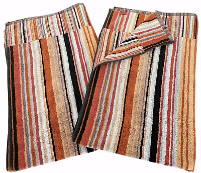 Missoni Home Two Bath Towels  Cotton Ecologic Hypoallergenic 27x45  Fizz T60 • $120