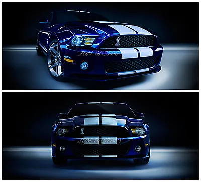 Ford Mustang 10  Rally Racing Stripes Decal Sticker Vinyl Wrap D.I.Y. Kit • $57.98