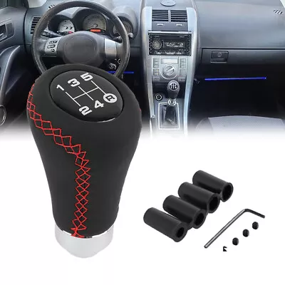 5 Speed Manual Gear Stick Shift Knob Shifter Lever PU Leather For Cars Truck SUV • $14.39