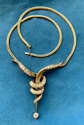 $7950 • Buy Jose Hess 18k Yellow Gold 2.49TCW Diamond Knot Design Necklace VS Diamonds