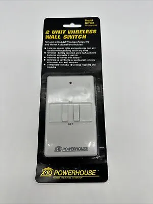 X-10 RW684 Two-Channel Wireless Wall Switch Home Automation  Powerhouse -new • $16.99