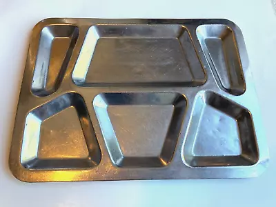 Vintage US Military Stainless Steel Mess Hall Tray Stamped US FTP 1942 WWII Era • $25.99