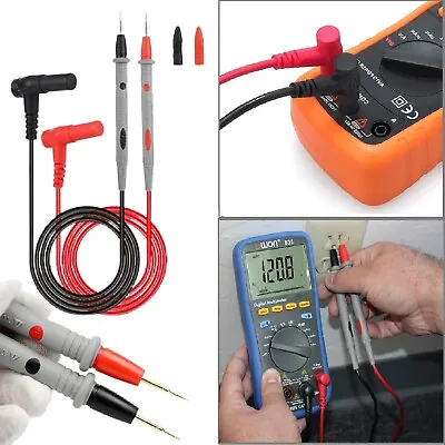 1000V 20A Multimeter Test Leads For Fluke Meter Electrical Alligator Clip Probes • $8.99