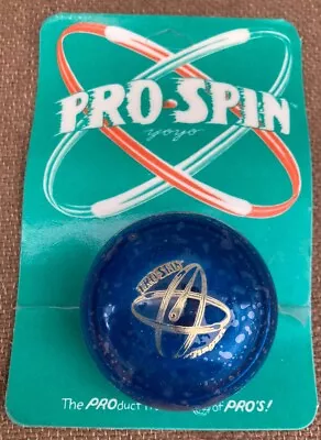 NOS Vintage 80's Yo Yo Pro Spin Blue DF Duncan Sales NIP Vintage Toy • $9.25