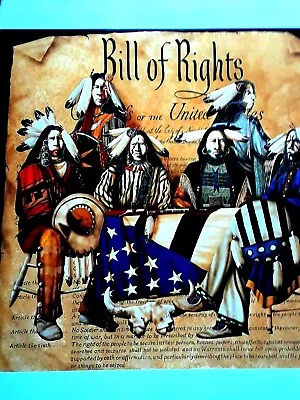 J.D.Challenger Art Print-- BILL Of RIGHTS --Native American Western 10x12 • $10.99