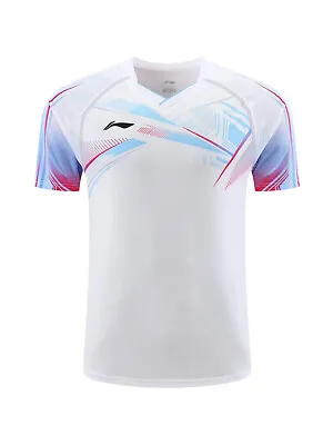 2023 New Li-Ning Men's Sports Tops Badminton Clothes Tennis T-Shirts • $21.60