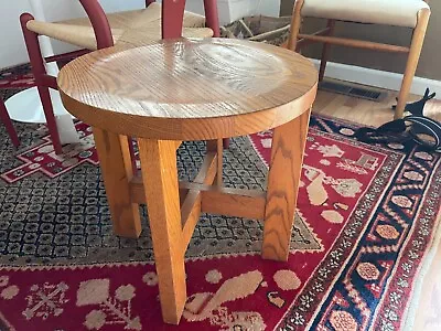 Arts & Crafts Mission Oak Tabouret Smaller Table • $40