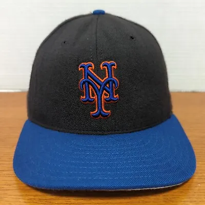 VINTAGE New York Mets Hat Cap New Era 7 3/8 Diamond Collection 59Fifty 100% Wool • $34.98