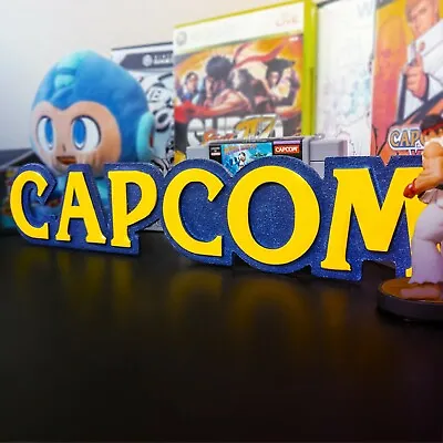 Large Engraved Capcom Logo Video Game Wall Art Collectable Sign • $30