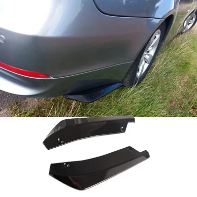 For Hyundai Accent Elantra Ioniq5 Rear Bumper Lip Splitter Diffuser Gloss Black • $13.29