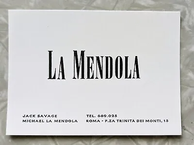 Vintage 1960s 70s La Mendola Clothing Brand BOUTIQUE ROME ITALY Jack Savage • $22