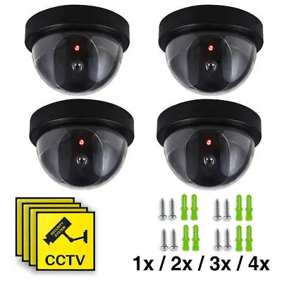 CCTV Dummy Camera Security Surveillance Dome Cam Fake IR LED Light Outdoor • £5.99