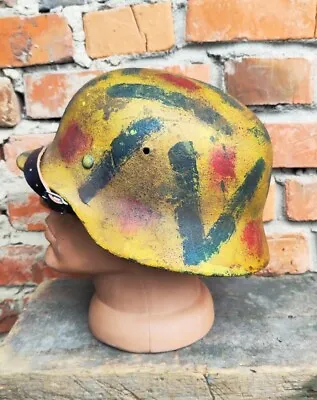 WW2 M40 German Helmet WWII M40 Combat Helmet Size 66.  • $296