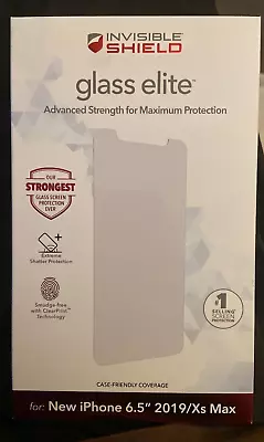 Zagg Invisible Shield Glass Elite Screen Protector For Iphone 6.5  2019 & Xs Max • $10.99