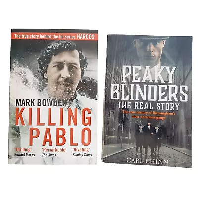 2 X True Crime Book Bundle Peaky Blinders Notorious Gangs Killing Pablo Escobar • $20.18