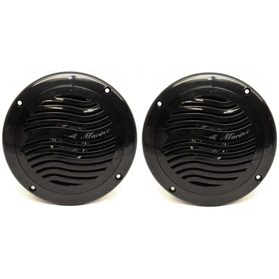 $24.56 • Buy Boat Water Resistant Speaker | 25 Watt 5 Inch Black (Pair)