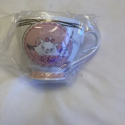 New Disney The Aristocats Marie Footed Mug 435ml Pink & White ‘j’adore Le Lait’ • £5