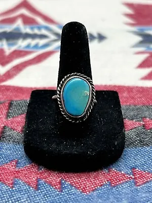 Vintage Native American Turquoise Ring Size 5 • $35