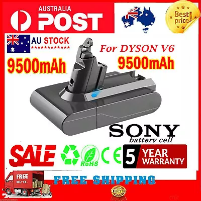 21.6V 9.5Ah Replace Battery For Dyson V6 DC58 DC59 DC61 DC62 DC72 DC74 SV03 SV09 • $36.99