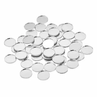 Mini Mirror CirclesMosaic Tile Pieces For Home Decor DIY Craft Projects& Dress • £2.49