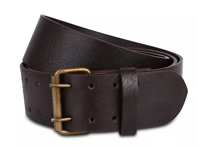 Premium Handmade Genuine Brown Calf Leather Belt Scottish Traditional Kilt Belt • $27.50
