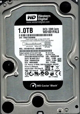 Western Digital WD1001FALS-00U9B0 1TB DCM: HBNNHV2CB • $280.75
