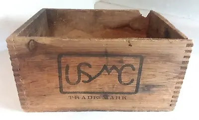 Vintage Wwii Era Usmc Marines Ansonia Connecticut Usa Wood Box Crate • $29.99