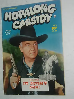 HOPALONG CASSIDY Western Comic...(USA..Fawcett) ... Sep.1951      No 59     Fine • £7