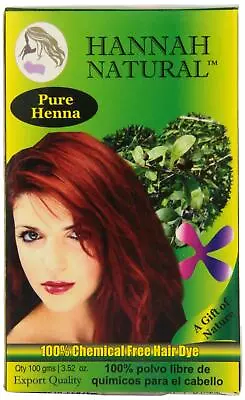 Hannah Natural 100% Pure Henna Powder 100 Gram • $12.89