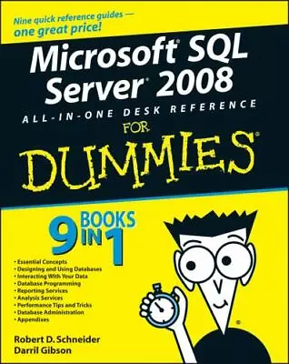 Microsoft SQL Server 2008 All-In-One Desk Reference For Dummies • $4.58