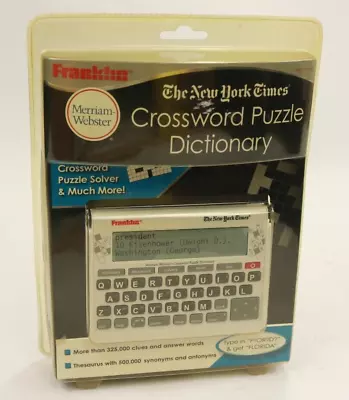 Vintage NEW  Franklin Merriam Webster's Crossword Puzzle Dictionary 570 CWD • $272.33