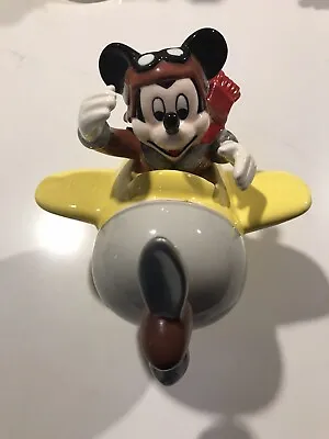 Mickey Mouse Schmid Vintage 1980s Ceramic Pilot Air Plane Aviation Flight Walt  • $21.99