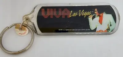 Viva Las Vegas Elvis Presley Souvenir Keychain Fob Vintage Keyring Casino Nevada • $4.99