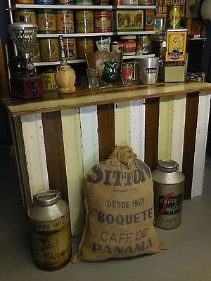 Antique Wooden Kitchen Island Counter-wood Of The Porch From Salvaged House1900  • $600