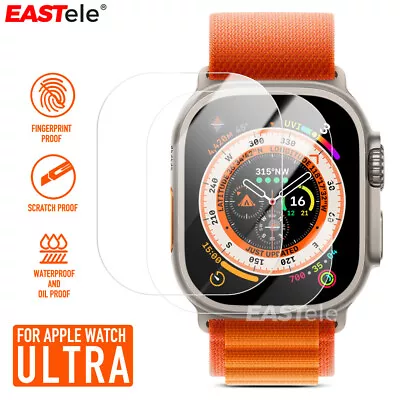 $5.95 • Buy For Apple Watch Ultra 2/1 49mm Tempered Glass Screen Protector Full Coverage