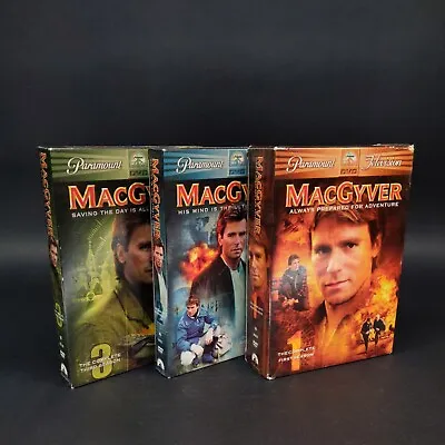 MacGyver DVD Series 1 2 And 3 Box Sets Complete Seasons 1-3 • $24.95