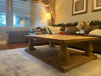Restoration Hardware Wooden Coffee Table • $800