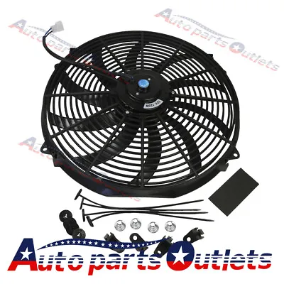 $35.97 • Buy 16 Inch Universal Electric Radiator Engine Cooling Slim Fan 12V Mount Kit New
