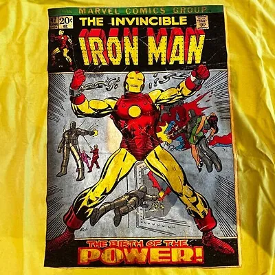 Marvel IRON MAN Yellow Mens T-Shirt - Size Medium - No Returns HM3 • £6.50