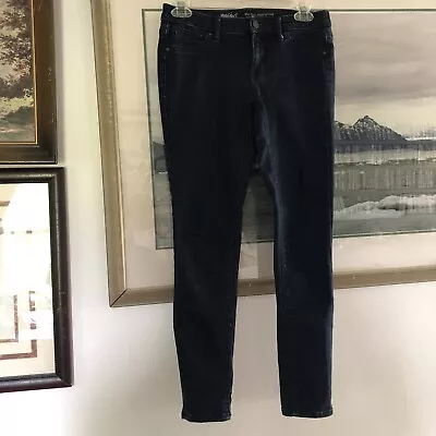 Mossimo Mid Rise Jegging Crop Dark Wash Blue Skinny Jeans Sz 0 A1908 • $9